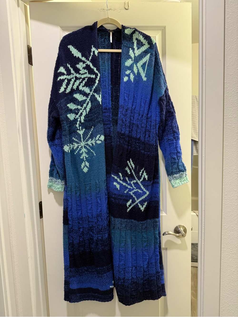 Free People Flurry Longline Duster Cardigan